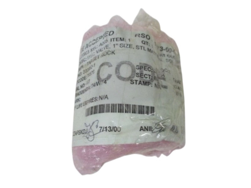SCE RSO-1073-00-00 DISC VALVE 1"  NSNP