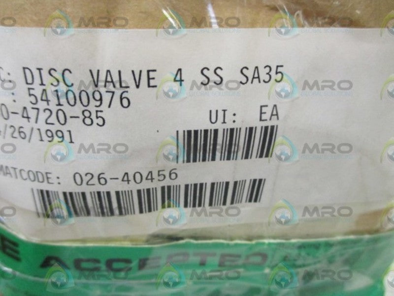 SCE 026-40456 DISC VALVE  NSNP