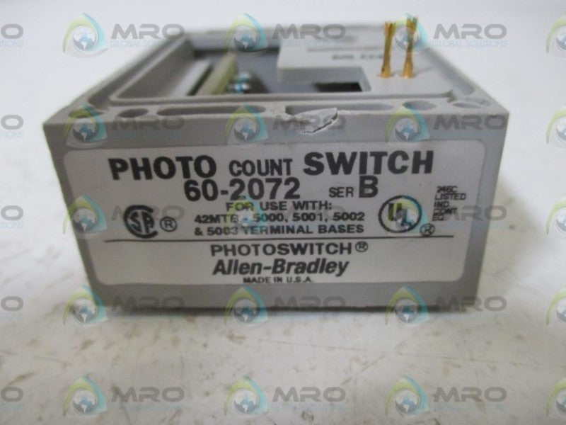 INDUSTRIAL SPARE PART 60-2072 SER.B PHOTO COUNT SWITCH  UNMP