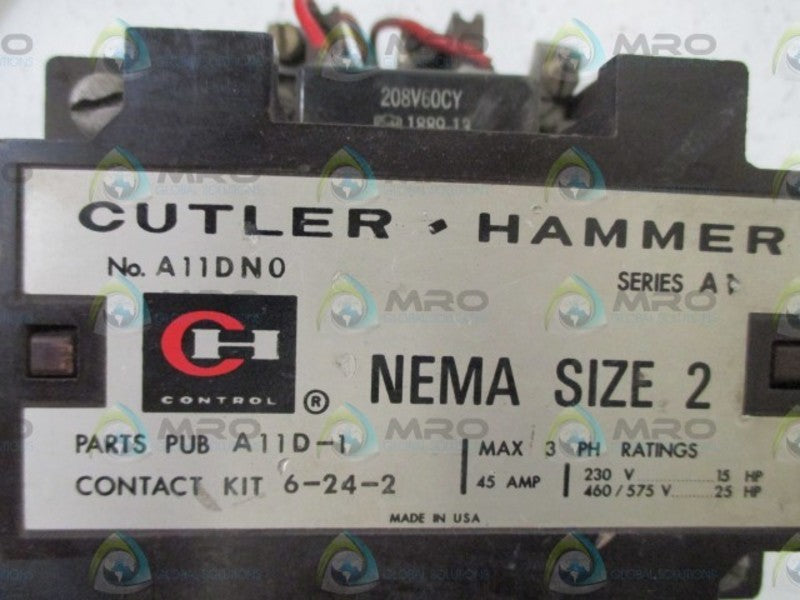 CUTLER HAMMER A11DN0 SER.A1 STARTER 208V  UNMP