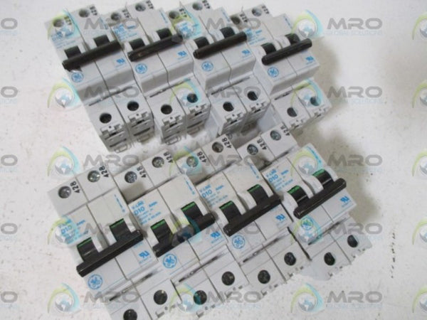 LOT OF 8 GENERAL ELECTRIC D10 V-LINE 277/480V 2-POLE CIRCUIT BREAKER  UNMP