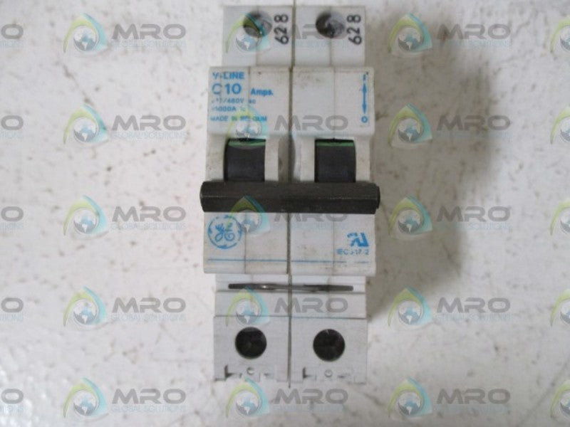LOT OF 4 GENERAL ELECTRIC C10 V-LINE 277/480V 2-POLE CIRCUIT BREAKER  UNMP