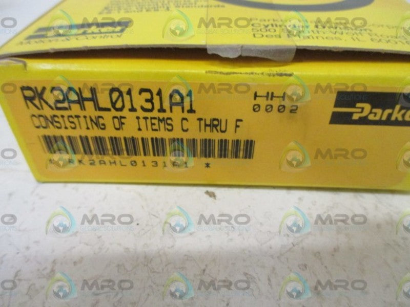 PARKER RK2AHL0131A1 COSISTING OF ITMES C THRU F  NSMP