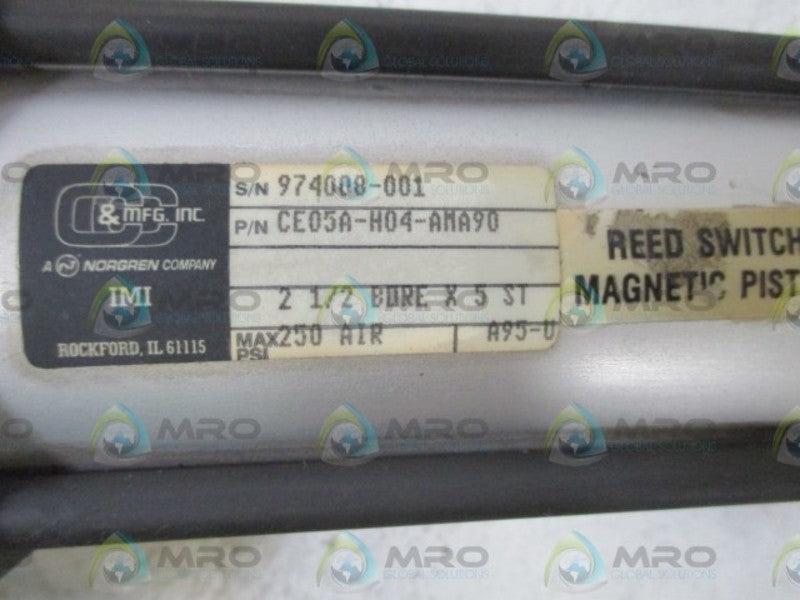 C&C MFG. CE05A-H04-AMA90 PNEUMATIC CYLINDER  NSNP