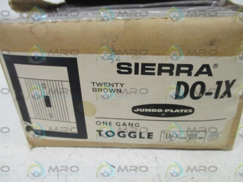 LOT OF 20 SIERRA D0-1X WALL PLATED(BOX AS PICTURED)NSMP
