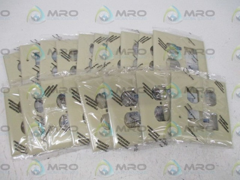 LOT OF 18 PASS & SEYMOUR TPJ826-I WALL PLATE NSNP IN A FACTORY BAG