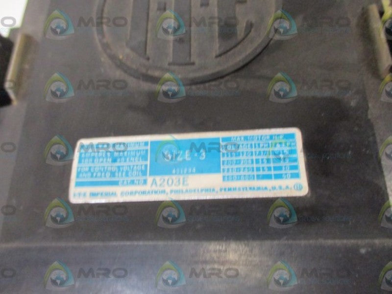I-T-E A203E STARTER  UNMP