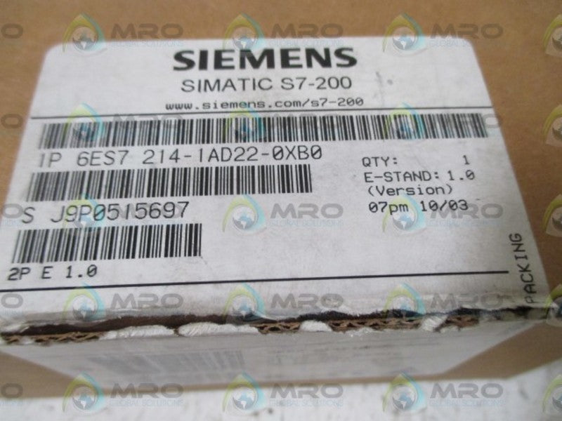 SIEMENS 6ES7 214-1AD22-0XB0 MODULE  NSMP