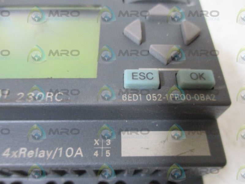 SIEMENS 6ED1 052-1FB00-0BA2 LOGIC MODULE  UNMP