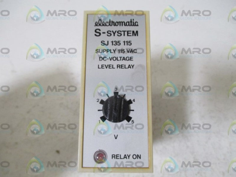 ELECTROMATIC SJ135115 DC-VOLTAGE LEVEL RELAY  ORIGINAL PACKGE