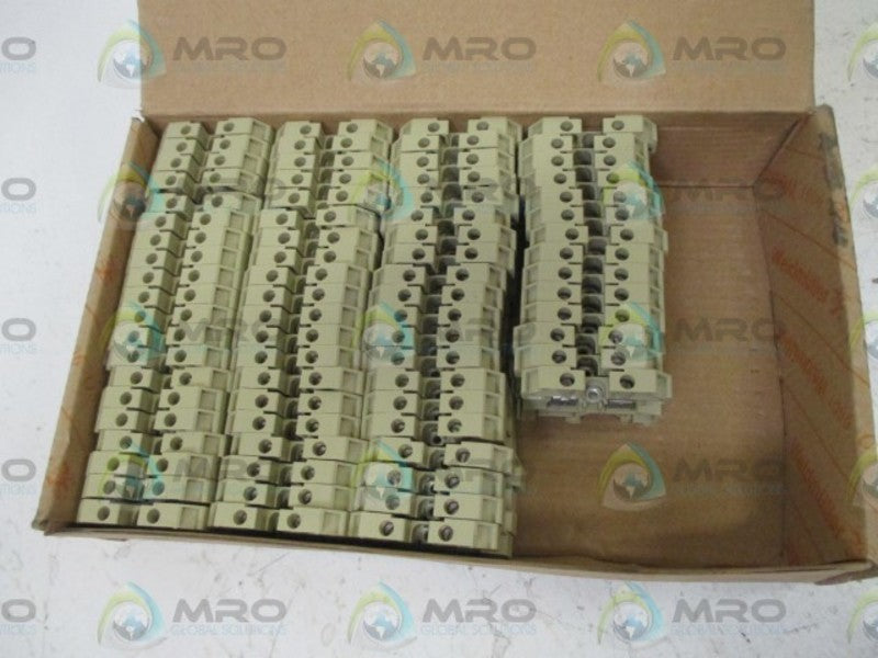 LOT OF 74 WEIDMULLER 0218660000 (SAK2.5/EN) TERMINAL BLOCK NSMP
