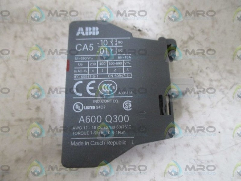 LOT OF 2 ABB CA5 AUXILIARY CONTACT NSNP