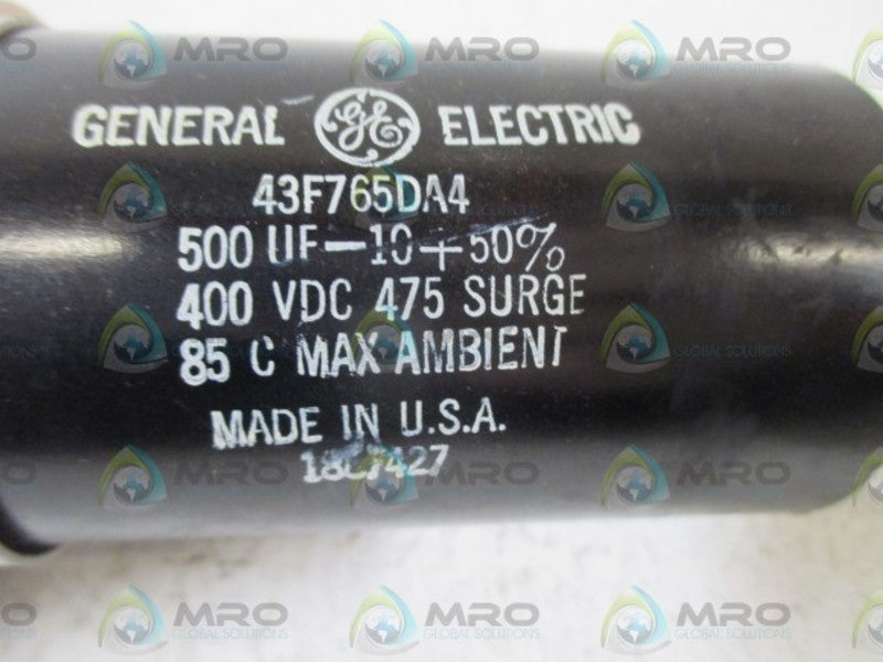 GENERAL ELECTRIC 43F765DA4 CAPACITOR  NSNP