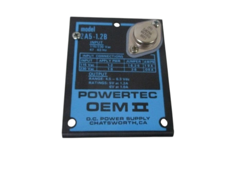 POWERTEC 2A5-1.2B D.C. POWER SUPPLY  NSNP