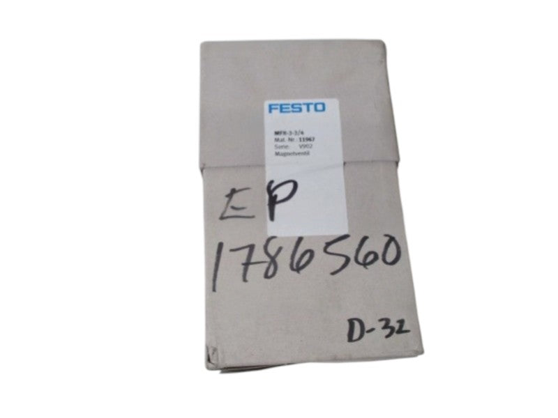 FESTO MFH-3-3/4 SOLENOID VALVE  NSFS