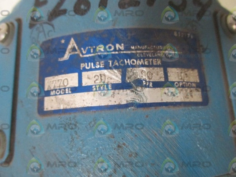 AVTRON K770 PULSE TACHOMETER  UNMP