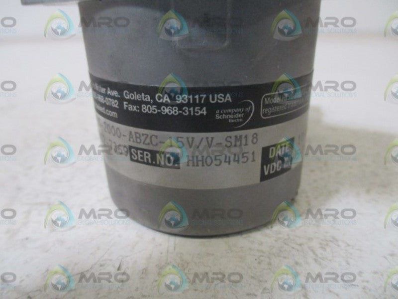 BEI XH25D-SS-2000-ABZC-15V/V-SM18 ENCONDER  UNMP