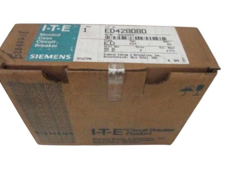 SIEMENS ED42B080 CIRCUIT BREAKER 80A  NSMP