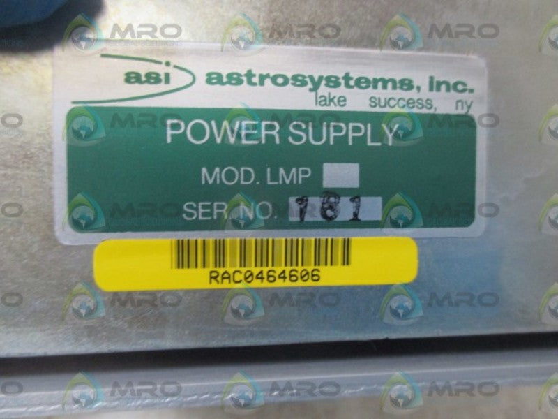 ASTROSYSTEMS, INC. LMP POWER SUPPLY  NSNP