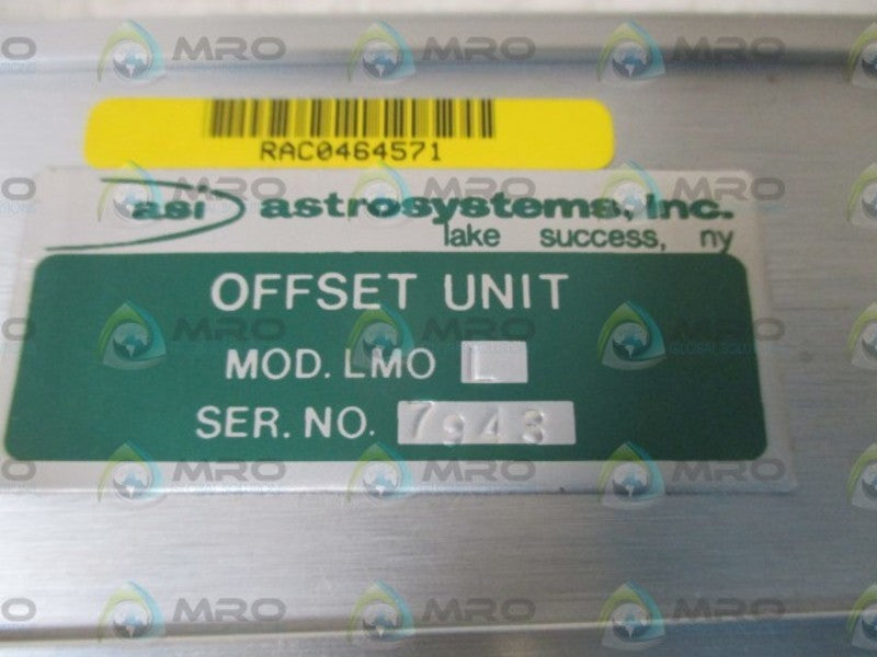 ASTROSYSTEMS, INC. LMO L OFFSET UNIT  NSNP