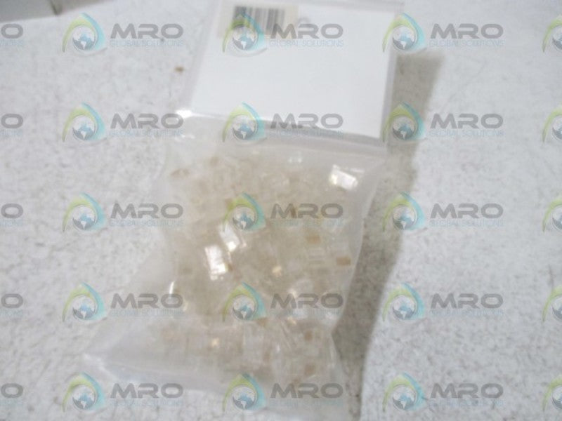 LOT OF 100 IDEAL 86-402 TELCOM MODULAR PLUGS NSNP IN A FACTORY BAG