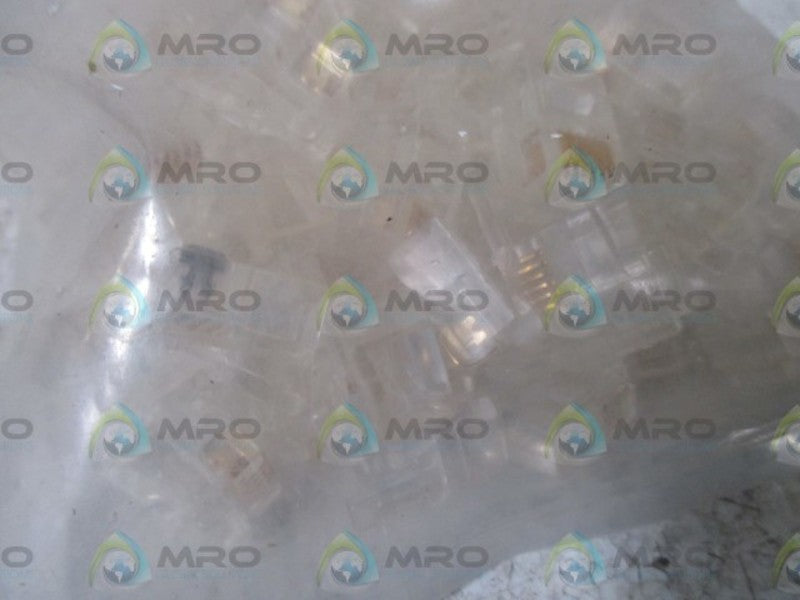 LOT OF 100 IDEAL 86-402 TELCOM MODULAR PLUGS NSNP IN A FACTORY BAG