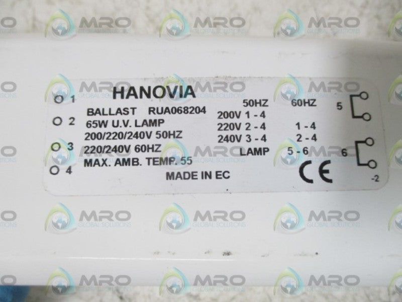 HANOVIA RUA068204 BALLAST  NSNP