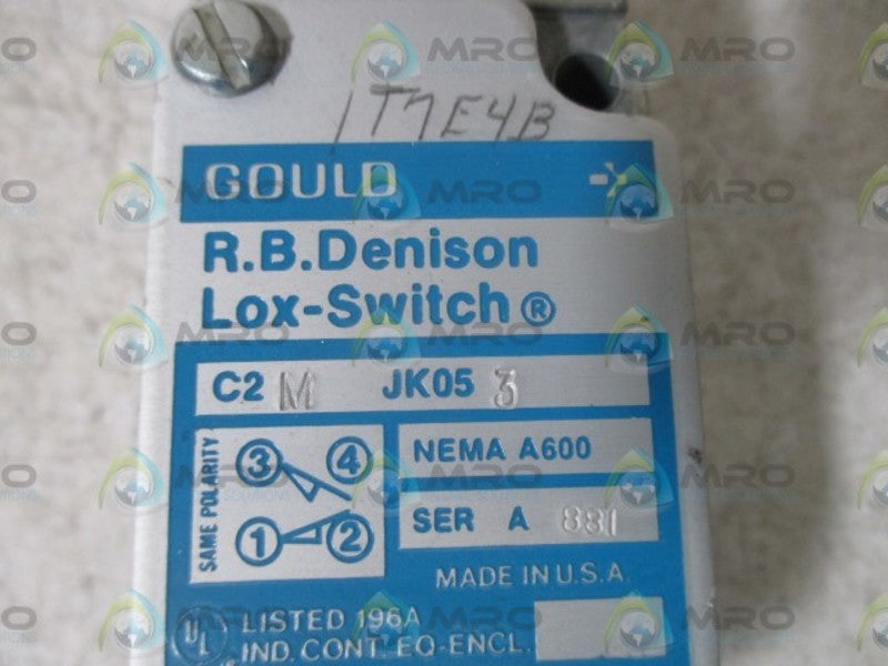 GOULD C2MJK053 LIMIT SWITCH  UNMP