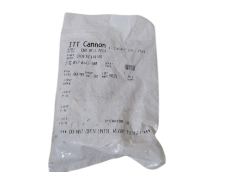 ITT CANNON 057-0443-100 END BELL ASSY.  NSMP