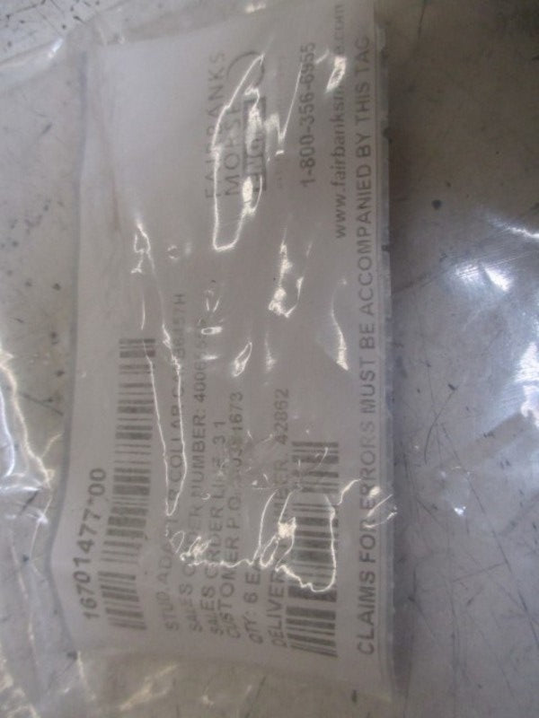 LOT OF 6 FAIRBANKS 1670147700 STUD NSNP