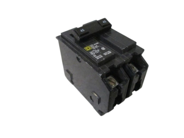 LOT OF 2 SQUARE D HOM245 CIRCUIT BREAKER UNMP