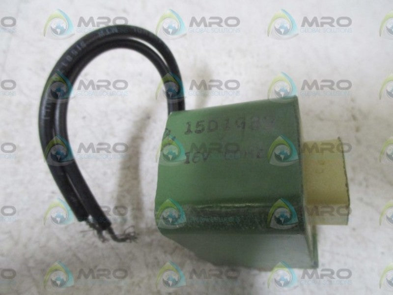 GENERAL ELECTRIC 15D1G39 SOLENOID COIL 16V  UNMP