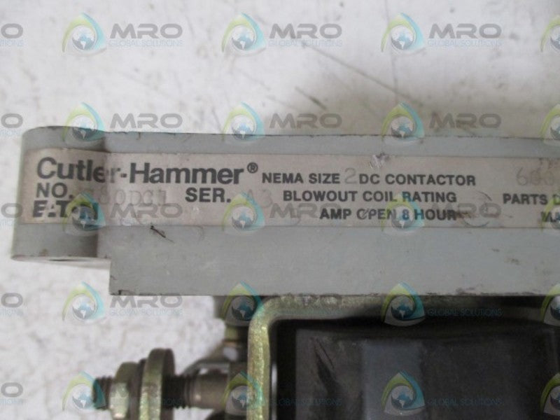 CUTLER HAMMER C80DC1 SER.A3 CONTACTOR  UNMP