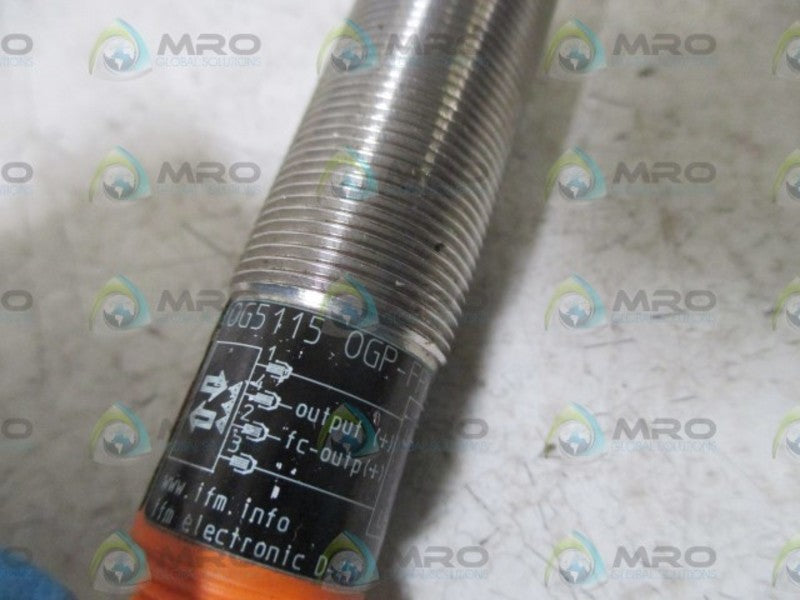 IFM EFECTOR OG5115 RETRO REFLECTIVE SENSOR  UNMP