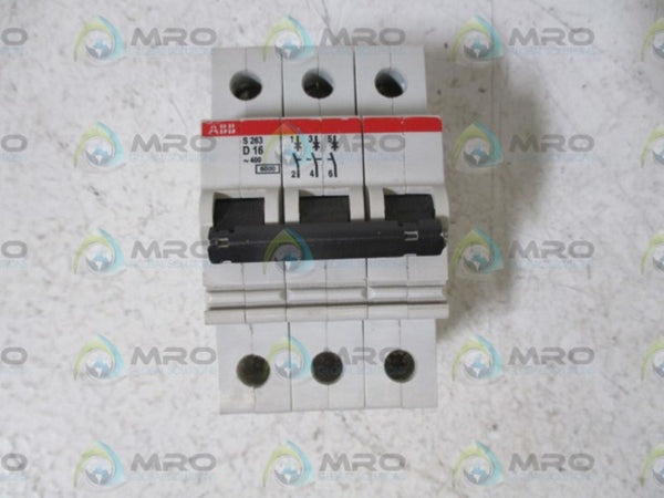ABB S263 D16 CIRCUIT BREAKER 16A  UNMP
