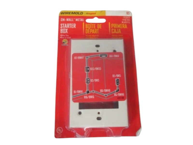 WIREMOLD B5 STARTER BOX (IVORY)  ORIGINAL PACKAGE