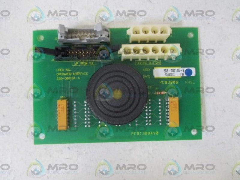CREO INC. 250-00015A-A NSNP