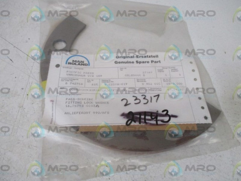 MANROLAND 16.25798-0003 FITTING LOCK WASHER  NSNP IN A BAG