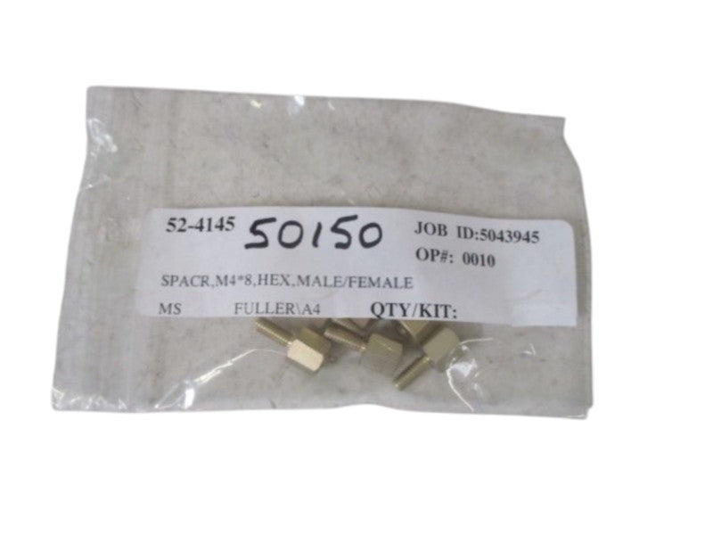 LOT OF 8 52-4145 MALE/FEMALE HEX NSNP IN A BAG