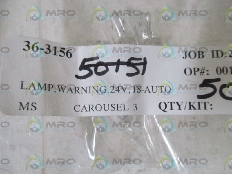 LOT OF 4 36-3156 LAMP NSNP IN A BAG