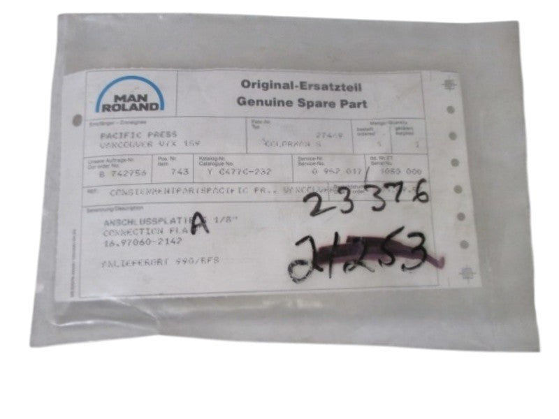 MANROLAND 16.97060-2142 CONNECTION FLAT  NSNP IN A BAG