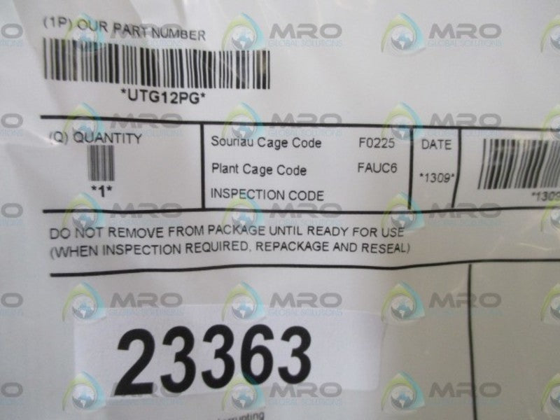 SOURIAU UTG12PG CONNECTOR NSNP IN A FACTORY BAG