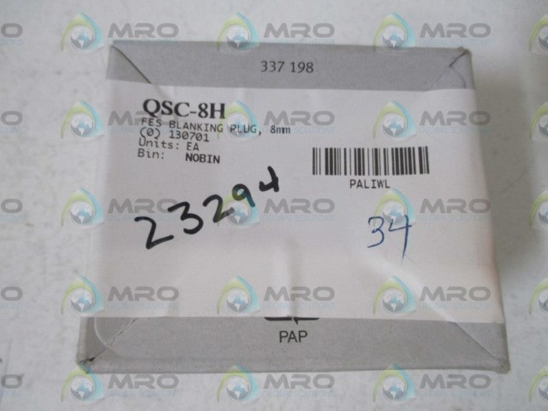 LOT OF 34 FESTO QSC-8H BLANKING PLUG NSMP