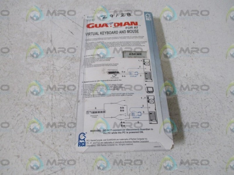 GUARDIAN MODEL ASKME VIRTUAL KEYBOARD AND MOUSE  ORIGINAL PACKAGE
