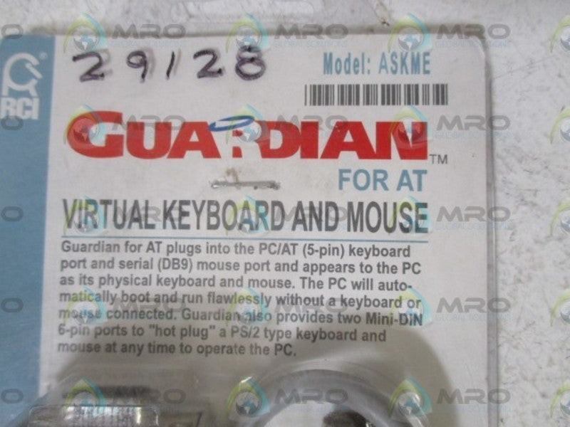 GUARDIAN MODEL ASKME VIRTUAL KEYBOARD AND MOUSE  ORIGINAL PACKAGE