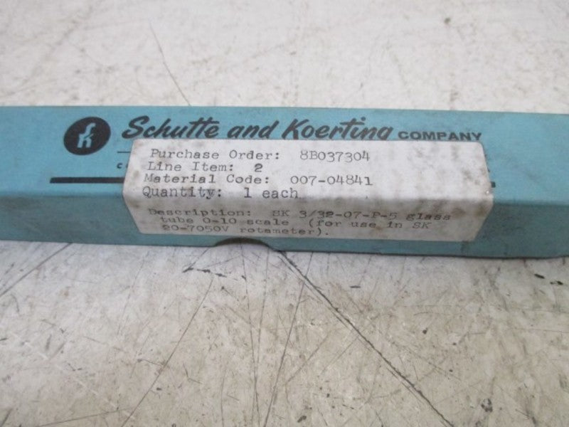 SCHUTTE 8B037304 GLASS TUBE  NSMP