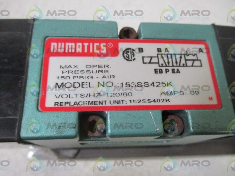 NUMATICS 153SS425K SOLENOID VALVE  NSNP