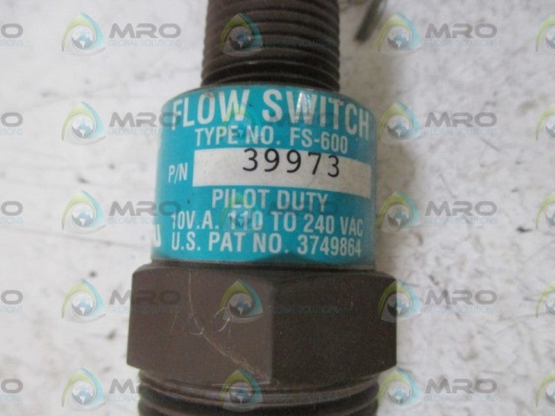 GEMS 39973 TYPE FS-600 FLOW SWITCH PADDLE  NSNP