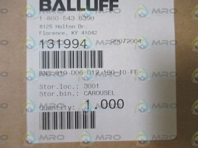 BALLUFF BNS819-D06-D12-100-10-FE PROXIMITY SWITCH  NSMP