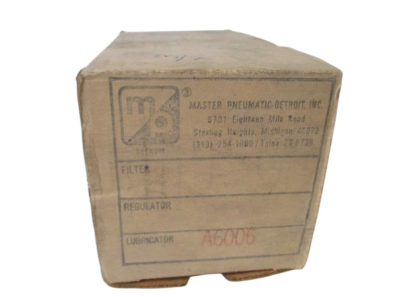 MASTER-PNEUMATIC MODEL A6006 SIGNLE POINT LUBRICATOR  NSNP IN  A BOX
